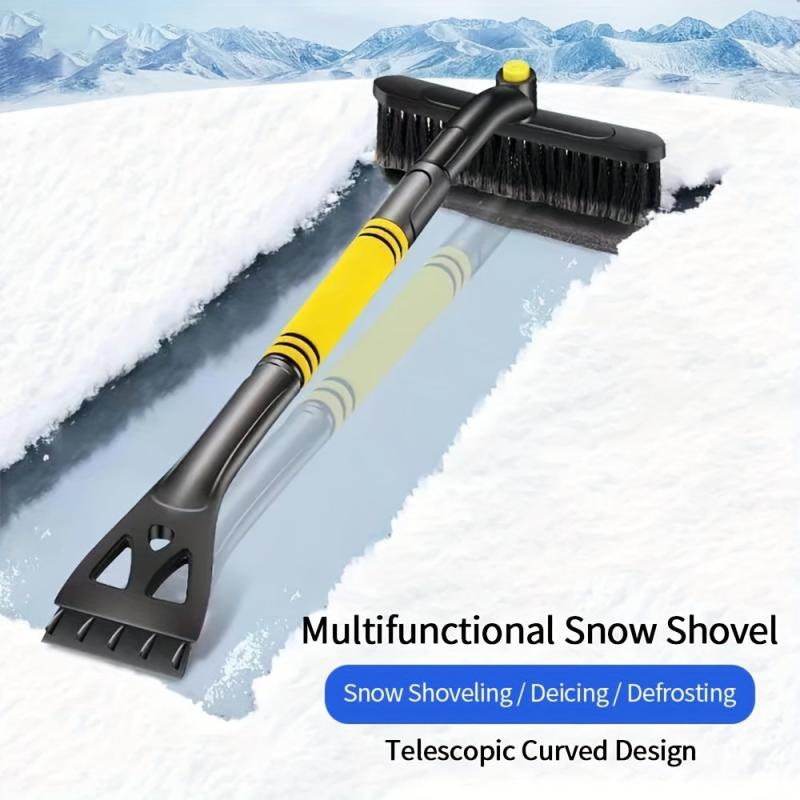 Universal 3 In 1 Shovel Snow Brush Telescopic Car Glass Ice Removal Tool