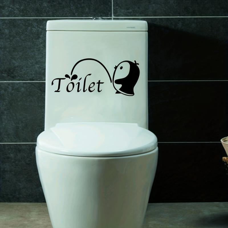 Rv Toilet Sticker Wall Sticker Creative PVC Removable Waterproof Bathroom Wall