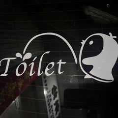 Rv Toilet Sticker Wall Sticker Creative PVC Removable Waterproof Bathroom Wall