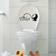 Rv Toilet Sticker Wall Sticker Creative PVC Removable Waterproof Bathroom Wall