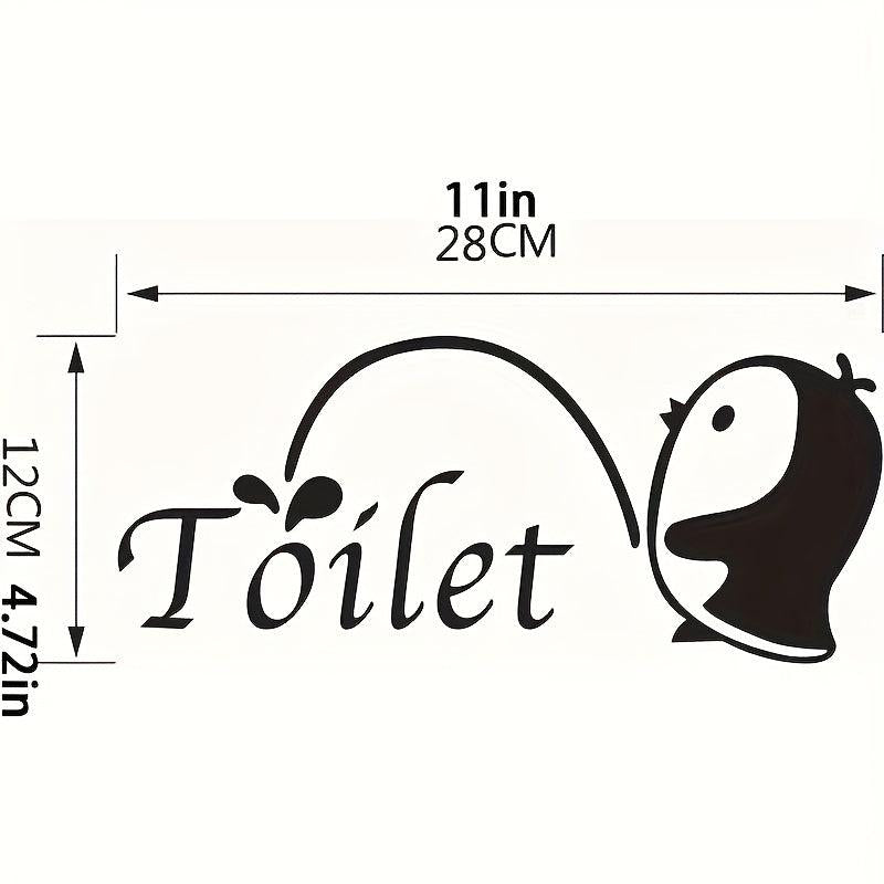Rv Toilet Sticker Wall Sticker Creative PVC Removable Waterproof Bathroom Wall
