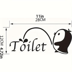 Rv Toilet Sticker Wall Sticker Creative PVC Removable Waterproof Bathroom Wall