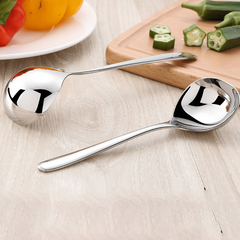 Stainless Steel Long Handle Hot Pot Soup Ladle Essential Kitchen Tool