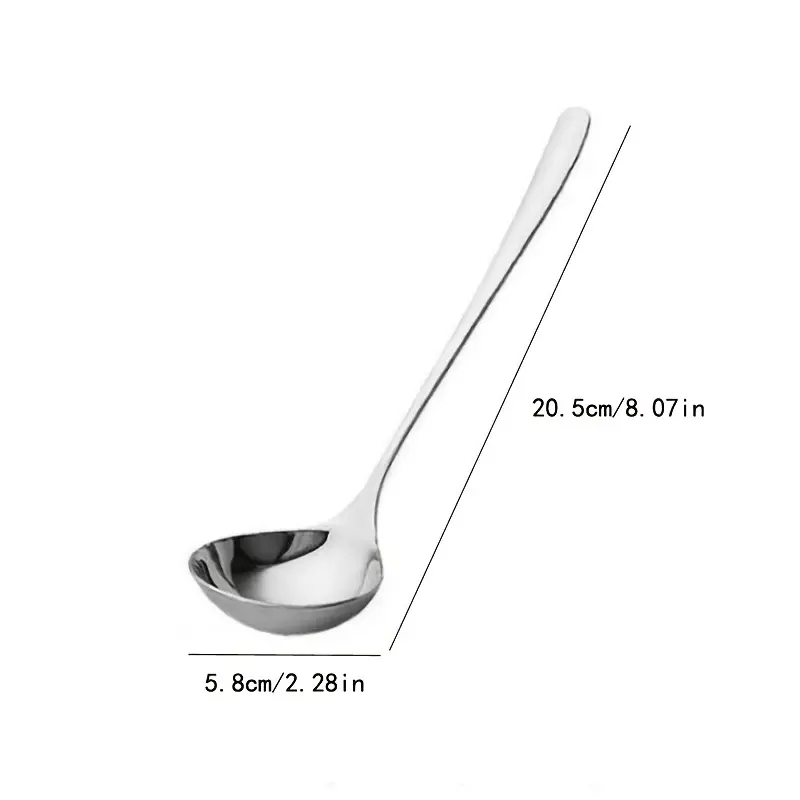 Stainless Steel Long Handle Hot Pot Soup Ladle Essential Kitchen Tool