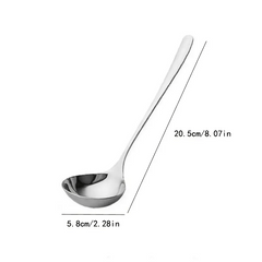 Stainless Steel Long Handle Hot Pot Soup Ladle Essential Kitchen Tool