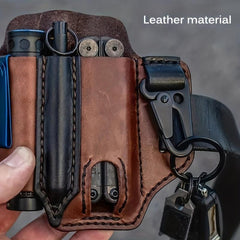 RV Outdoor Tactical Leather Tool Bag Portable Storage Camping
