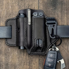 RV Outdoor Tactical Leather Tool Bag Portable Storage Camping