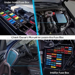 140pcs Car Fuse Kit Standard and Mini RV Truck 5A-30A ATC ATO