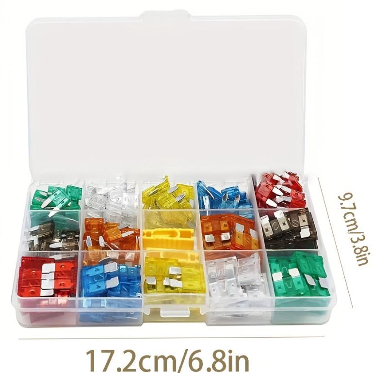 140pcs Car Fuse Kit Standard and Mini RV Truck 5A-30A ATC ATO