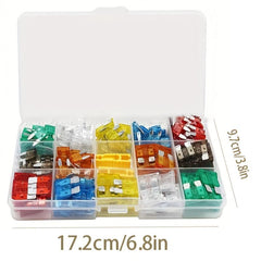 140pcs Car Fuse Kit Standard and Mini RV Truck 5A-30A ATC ATO