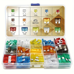 140pcs Car Fuse Kit Standard and Mini RV Truck 5A-30A ATC ATO