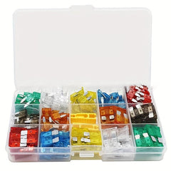 140pcs Car Fuse Kit Standard and Mini RV Truck 5A-30A ATC ATO
