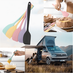 Heat Resistant Silicone Spatula Cream Butter Cake Scraper Baking Tools