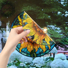 Sunflower Car Stickers RV Glass Electrostatic Non Adhesive Window Decorative