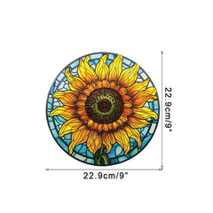 Sunflower Car Stickers RV Glass Electrostatic Non Adhesive Window Decorative