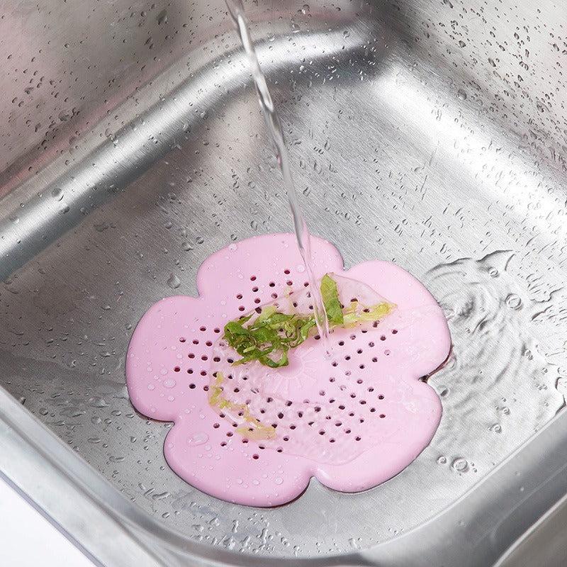 Flower-shaped Silicone Floor Drain Filter Kitchen Tool