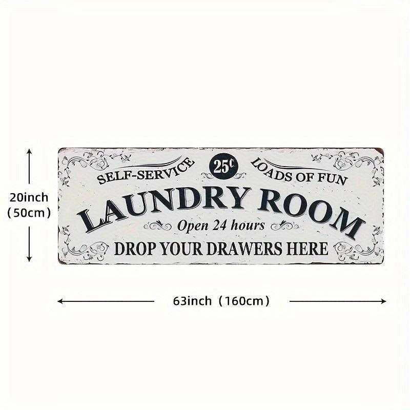 Waterproof Laundry Room Runner Rug Non Slip Dirt Resistant Machine Washable