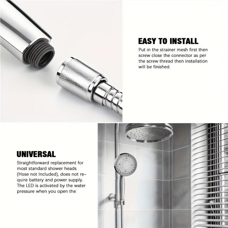 LED Light Shower Head Temperature Sensor Bathroom Accessories