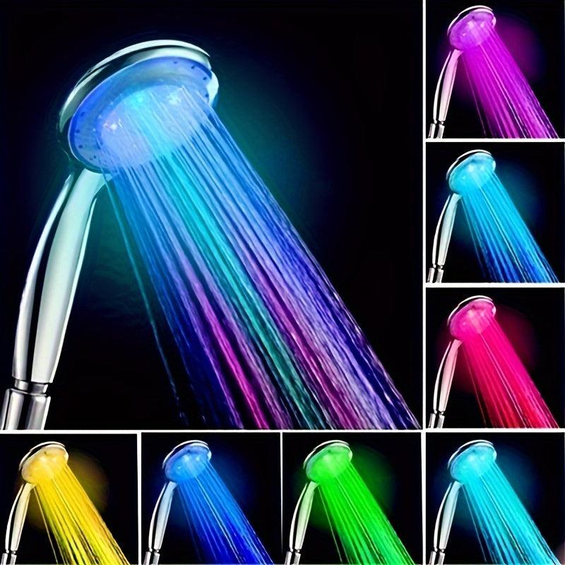 LED Light Shower Head Temperature Sensor Bathroom Accessories