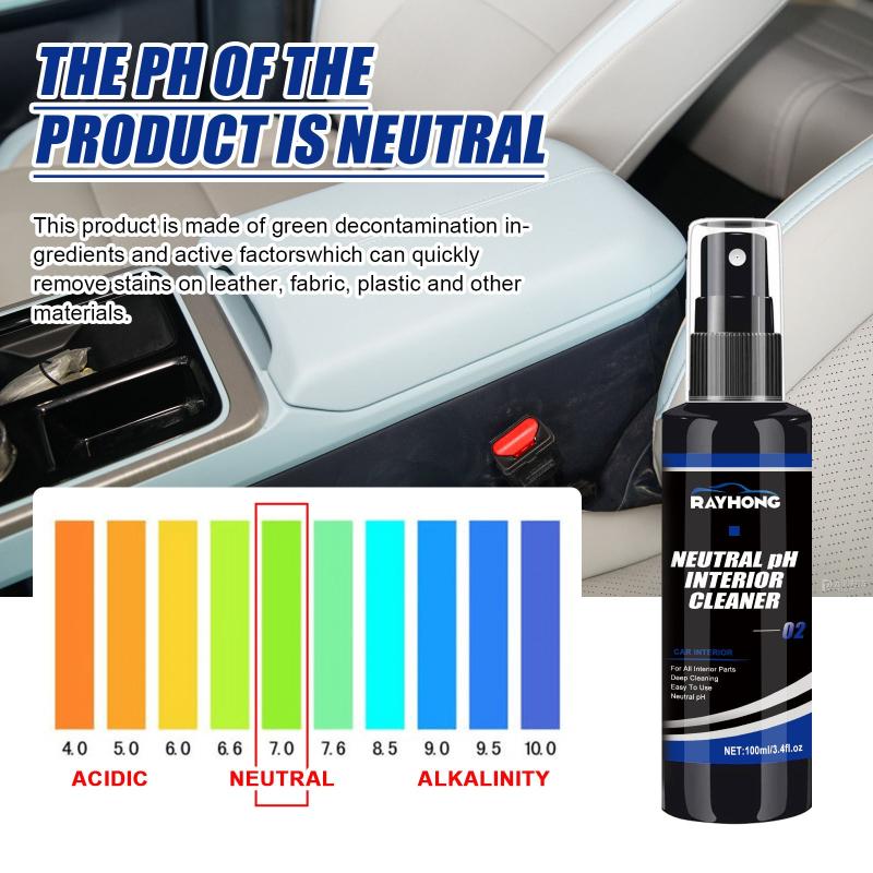 Car Faux Leather Cleaner & Decontaminates Interior Steering Wheel Seat Mold