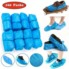 100pcs Non-slip Shoe Cover for Office and Work Boot, Carpet Protection