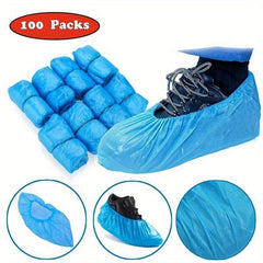 100pcs Non-slip Shoe Cover for Office and Work Boot, Carpet Protection
