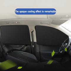 Rubber Coated Magnetic Car Curtains - Set of 10