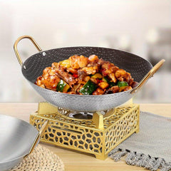 Hotel Double eared Small Pot Stainless Steel Non stick Dry Pot