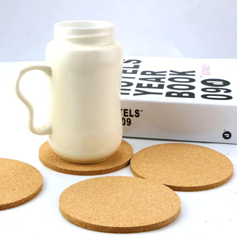 5PCS Natural Wood RV Coaster Set - Keep Drinks Secure & Stylish