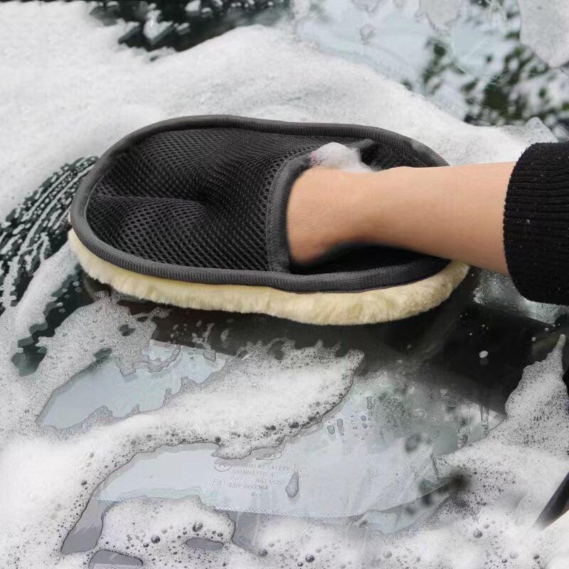 Cashmere Car Wash Gloves - Bear Paws Car Cleaning Tools