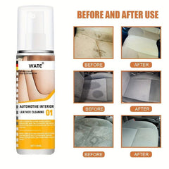 120ml Car Interior Leather Seat Care Agent & Refurbishment Gloss Package