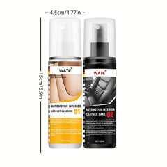 120ml Car Interior Leather Seat Care Agent & Refurbishment Gloss Package