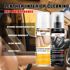 120ml Car Interior Leather Seat Care Agent & Refurbishment Gloss Package