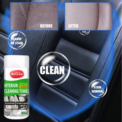 Car Wipes 40pcs Multifunctional Cleaning Leather Interior Steering Wheel Care