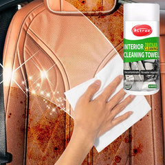 Car Wipes 40pcs Multifunctional Cleaning Leather Interior Steering Wheel Care