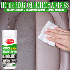 Car Wipes 40pcs Multifunctional Cleaning Leather Interior Steering Wheel Care