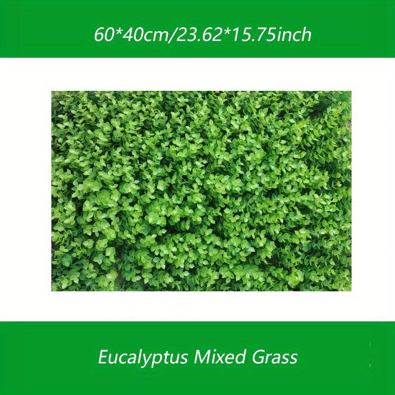 Artificial Grass Wall Panel Faux Shrubs Fence Mat Room Wall Decoration Panel