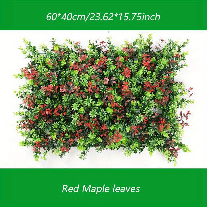 Artificial Grass Wall Panel Faux Shrubs Fence Mat Room Wall Decoration Panel