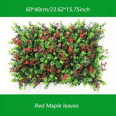 Artificial Grass Wall Panel Faux Shrubs Fence Mat Room Wall Decoration Panel
