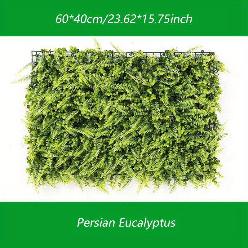 Artificial Grass Wall Panel Faux Shrubs Fence Mat Room Wall Decoration Panel
