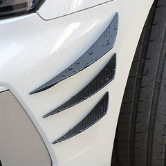 6pcs Racing Carbon Fiber Pattern Spoiler Kit Car Bumper Protection