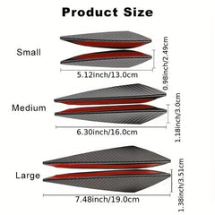 6pcs Racing Carbon Fiber Pattern Spoiler Kit Car Bumper Protection