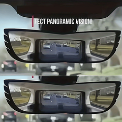 Car Wide Angle Rearview Mirror Curved Interior Large Field Of View