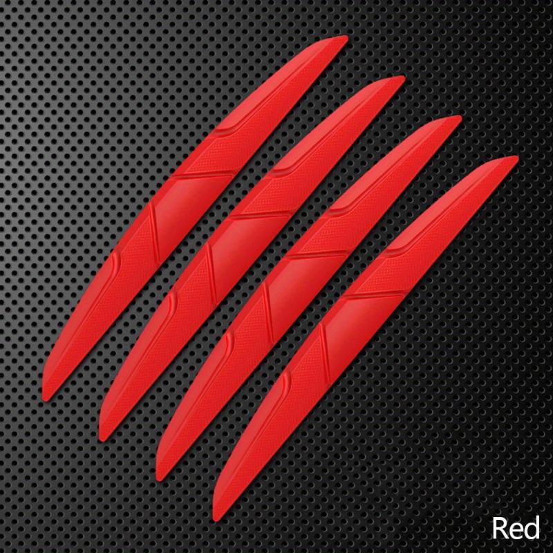 4pcs Car Door Edge Anti-collision Protector Stickers Rear View M