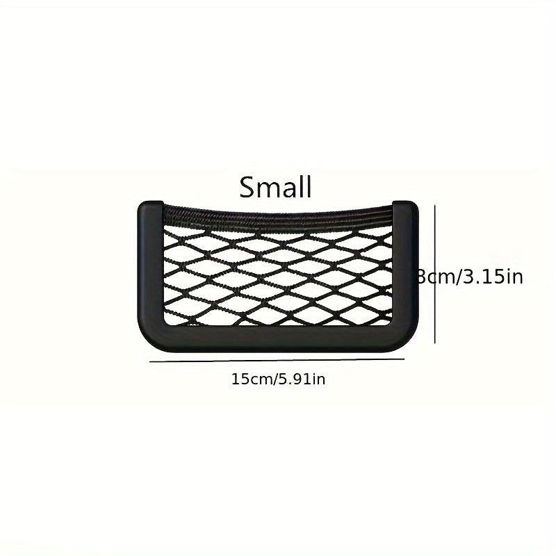 Car Organizer Storage Bag Auto Paste Net Pocket Phone Holder Car Accessories