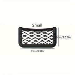 Car Organizer Storage Bag Auto Paste Net Pocket Phone Holder Car Accessories
