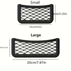 Car Organizer Storage Bag Auto Paste Net Pocket Phone Holder Car Accessories