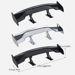 Car Universal Mini Spoiler Tail Wing Carbon Fiber Look Auto Styling Decoration