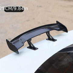 Car Universal Mini Spoiler Tail Wing Carbon Fiber Look Auto Styling Decoration
