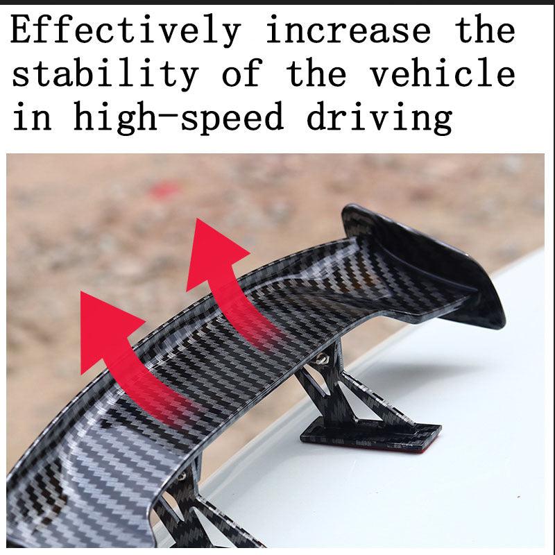Car Universal Mini Spoiler Tail Wing Carbon Fiber Look Auto Styling Decoration